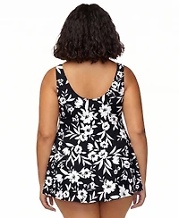 Island Escape Plus Magnolia Underwire Swim Dress, Macy's Exclusive