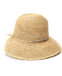 Bcbg Raffia Face Saver Bead Trim Sun Hat