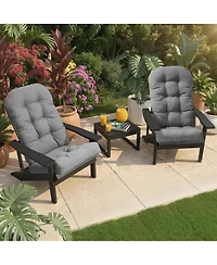Pellebant Outdoor Adirondack Chair Cushion Rocking Cushions Thickened Patio Pad