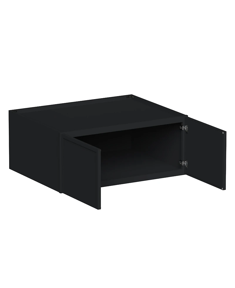 Boyel Living Double Door Deep Wall Cabinets, Ready to Assemble Kitchen Cabinet with Solid Wood Frame, Soft-Close Slides and Hinge