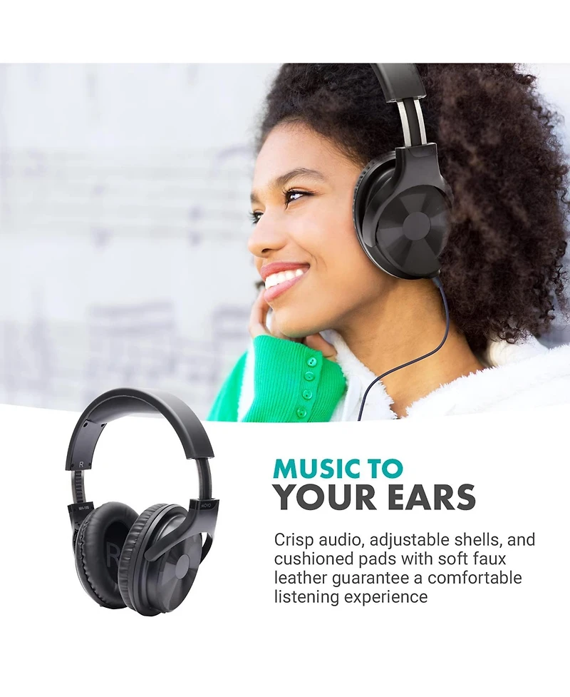 Movo Mh-100 Hi-Fi Studio Headphones with Microphone