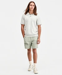 Sun + Stone Men's Square Stitch Marled Polo Shirt, Macy's Exclusive