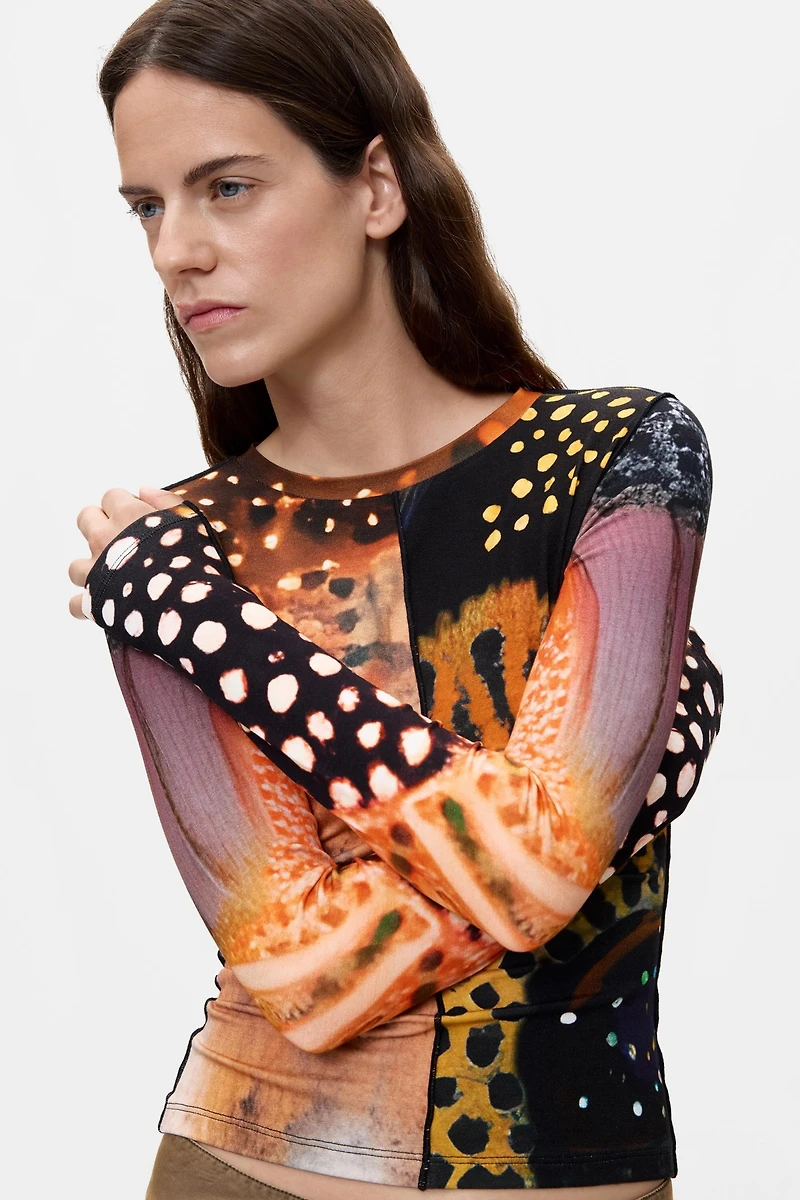 Desigual Women's Printed Long Sleeve T-shirt