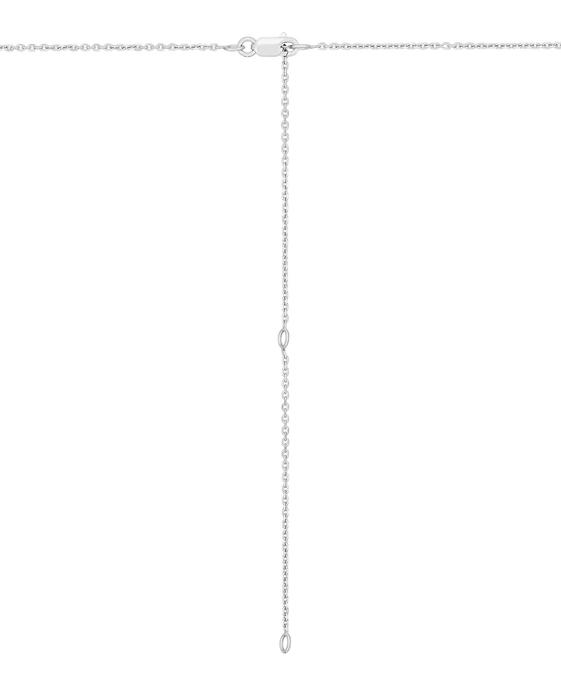 Macy's Swiss Blue Topaz (1-1/2 ct. t.w.) Pendant Necklace in Sterling Silver