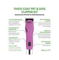 Wahl Professional Animal Thick Coat Pet Clipper and Dog Clipper