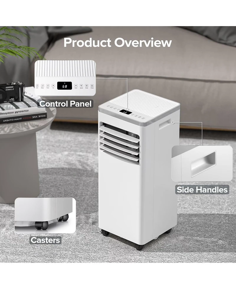 Cowsar 10000 Btu Portable Air Conditioner with Remote Control