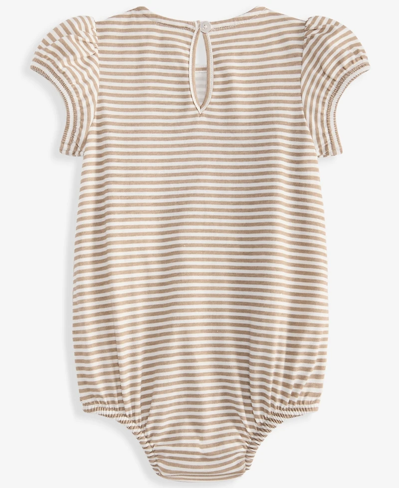 First Impressions Baby Girls' 0M-24M Striped Bear Skirted Sunsuit, Macy's Exclusive