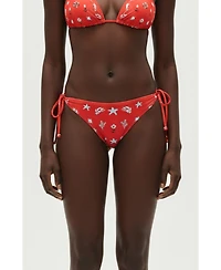 Jessie Zhao New York Women's Coral Garden Reversible Tie Side Bottom