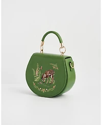 Fable England Women's Fawn and Snail Embroidered Top Handle Bag