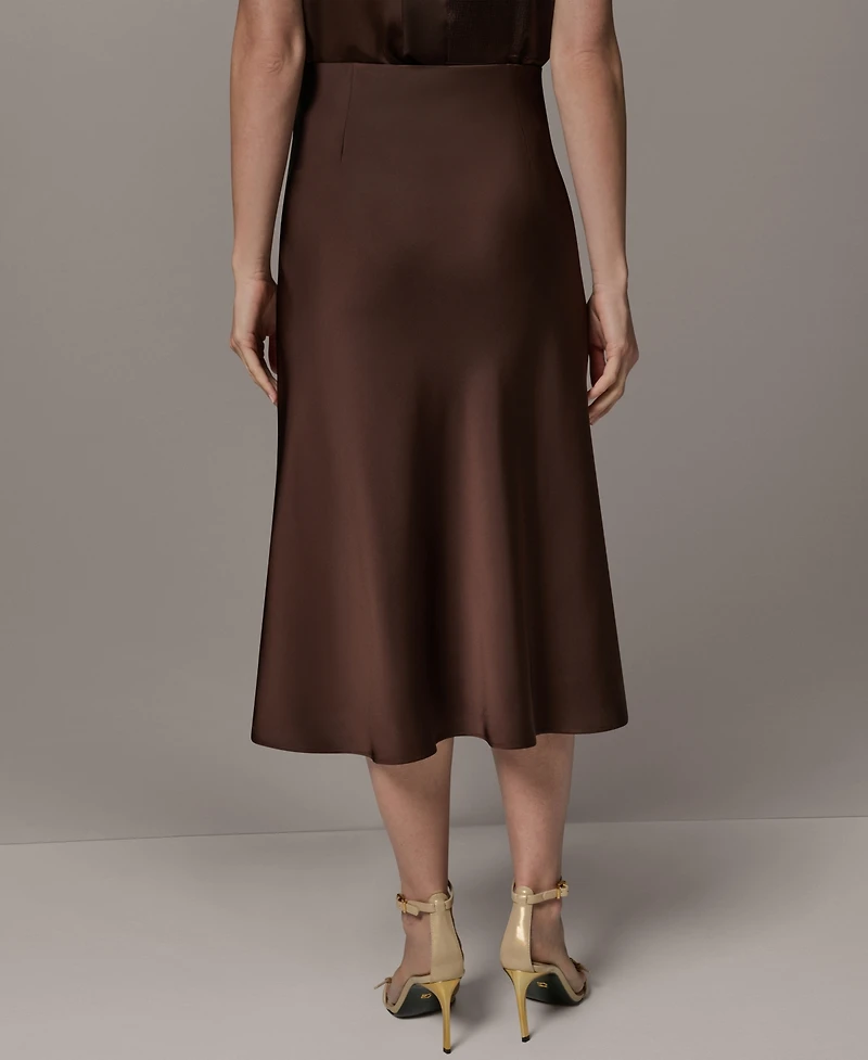 Donna Karan New York Petite A-Line Midi Skirt