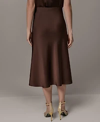 Donna Karan New York Petite A-Line Midi Skirt
