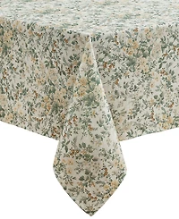 Laura Ashley Linen Blend Country Meadow Tablecloth