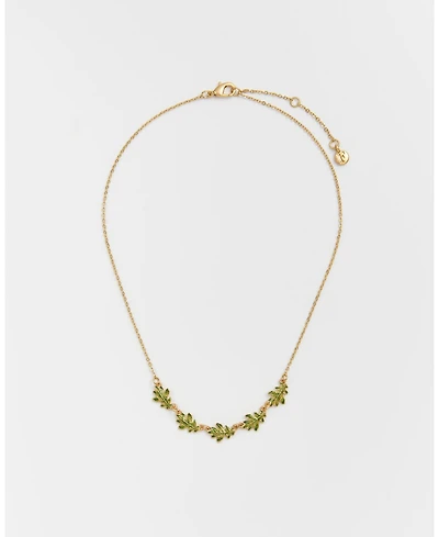 Fable England Oak Leaf Gold Choker
