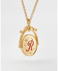 Fable England R Initial Spinner Chain Necklace