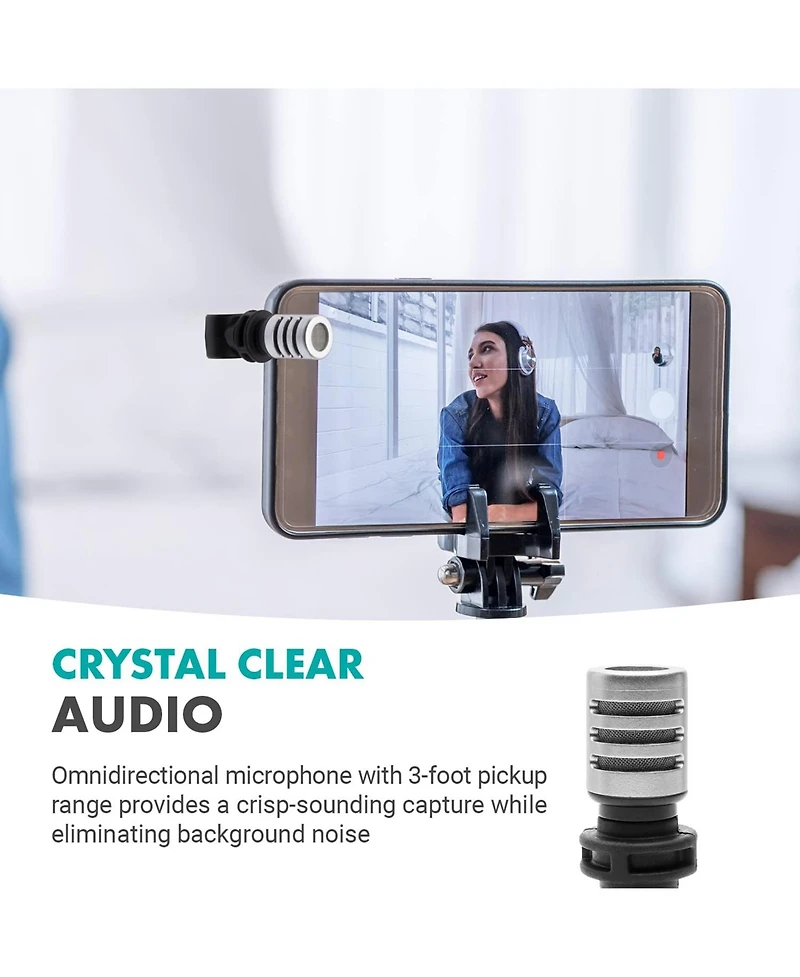 Movo MA5SP 3.5mm Trrs Shotgun Microphone for iPhone or Android Devices