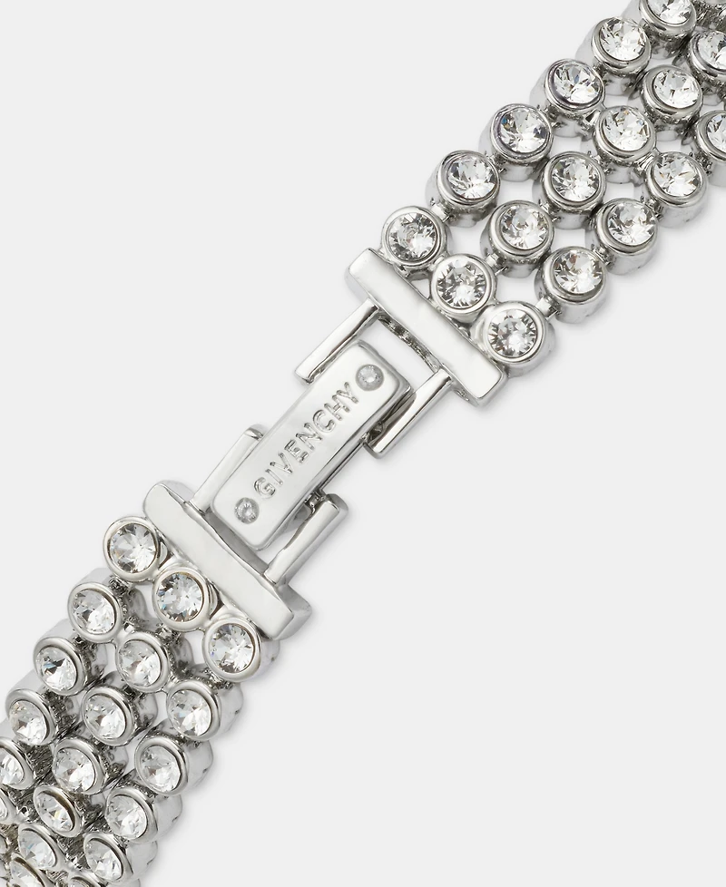 Givenchy Pave Triple Row Flex Bracelet