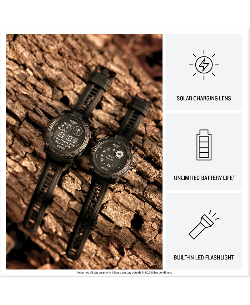 Instinct 3, 50mm Amoled, Black/Charcoal