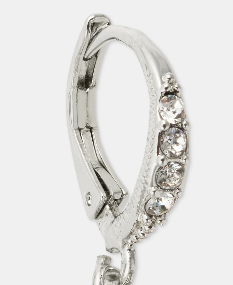 Givenchy Pave Cluster Drop Earrings