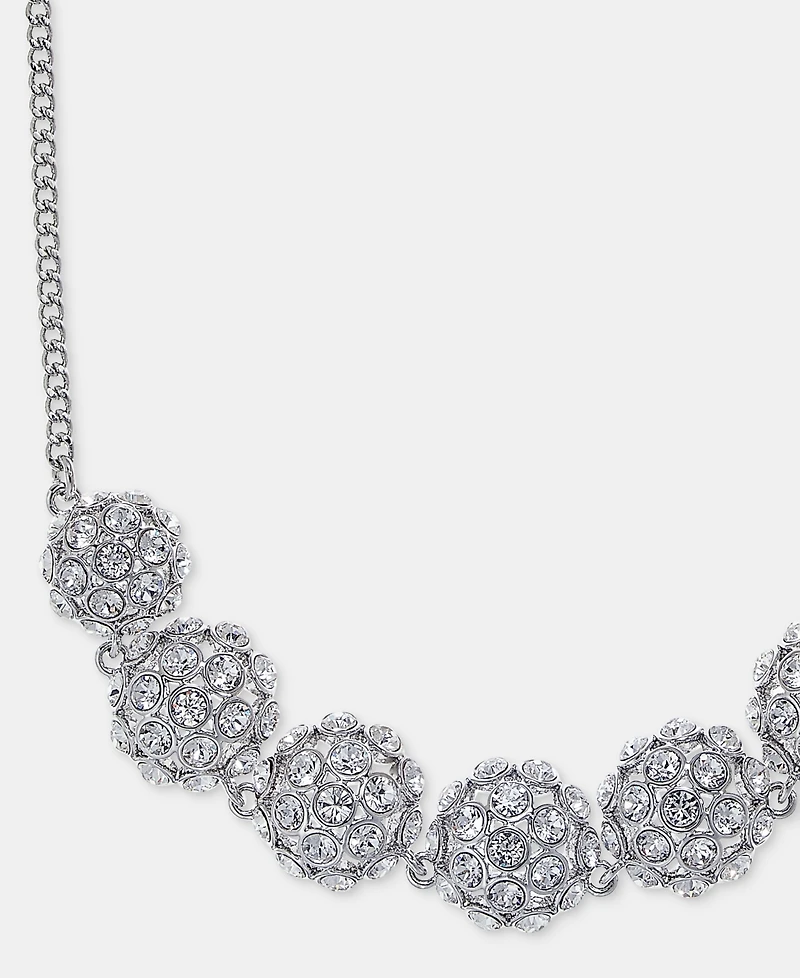 Givenchy Pave Cluster Statement Necklace, 16" + 3" extender
