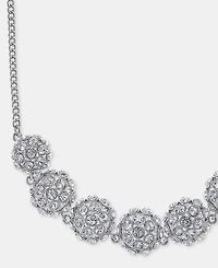 Givenchy Pave Cluster Statement Necklace, 16" + 3" extender
