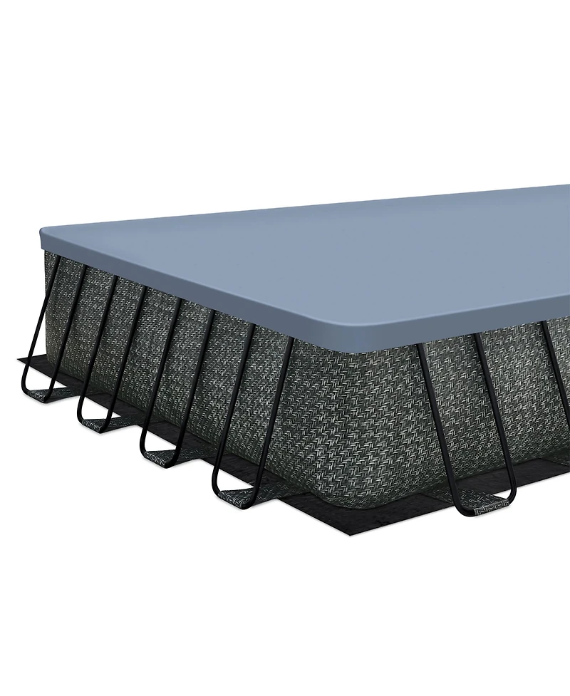 Funsicle 32' x 16' x 52" Oasis Rectangle Outdoor Above Ground Swimming Pool