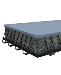 Funsicle 32' x 16' x 52" Oasis Rectangle Outdoor Above Ground Swimming Pool