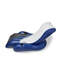Intex Inflatable Floating Comfortable Recliner Lounges with Cup Holders (2 Pack