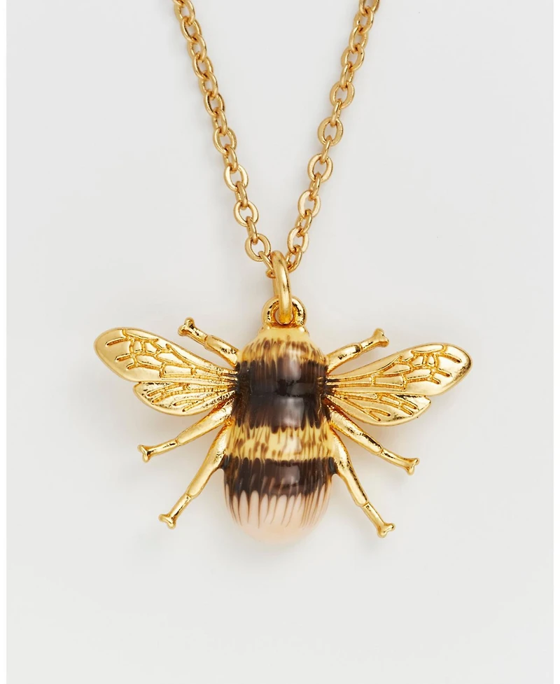 Fable England Honey Bee Enamel Necklace