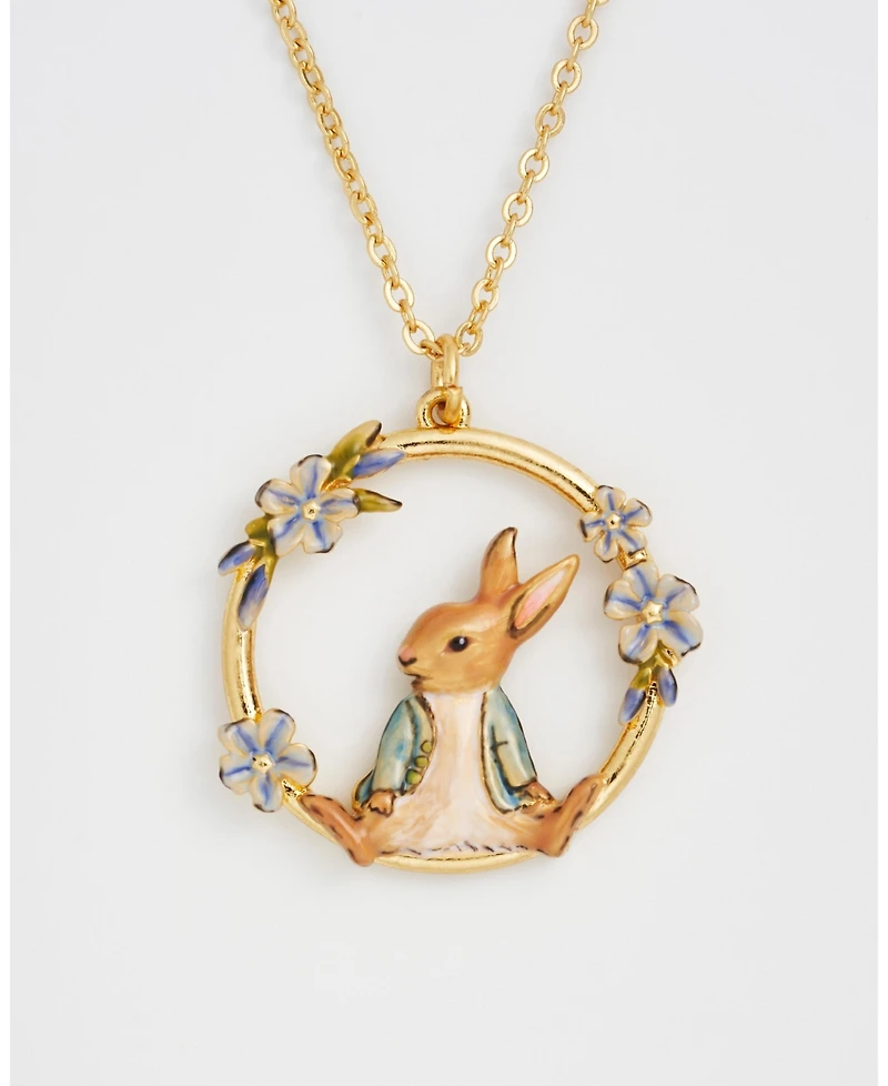 Fable England Peter Rabbit Forget Me Not Necklace