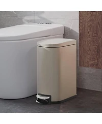 Gaomon Stainless Steel Step-on Trash Can, Slim Kitchen Garbage Bin