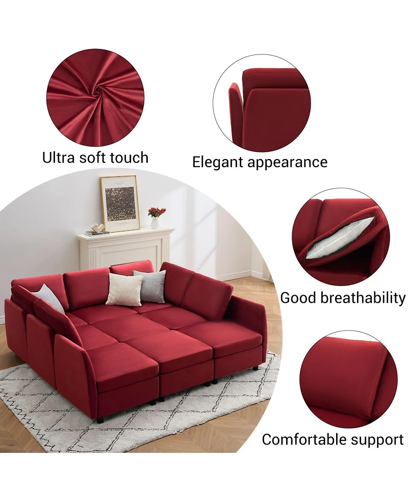 Gaomon Mid-Century Modern Soft Lounge Chair