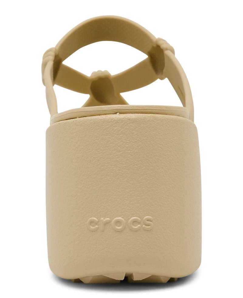 Crocs Women's Brooklyn Knot Sky Platform Sandals from Finish Line