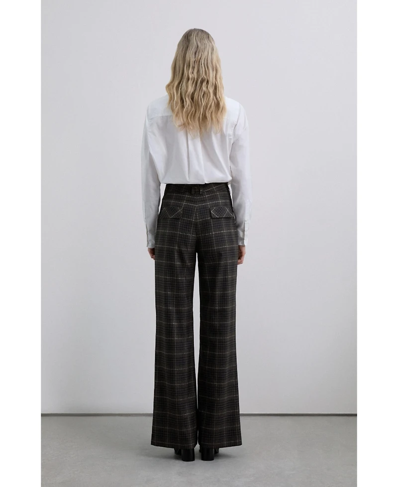 Scalpers Women's Browncheck Pant