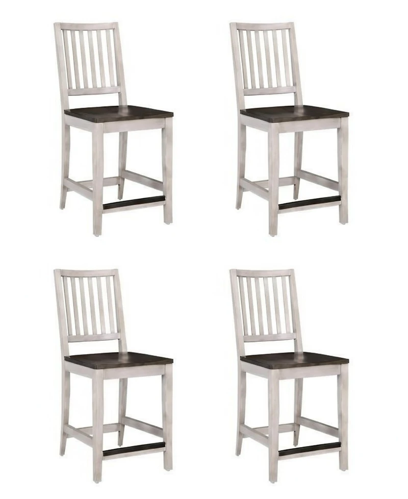 Dawnwood 4-Piece Wood Counter Side Chair Set