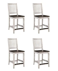 Dawnwood 4-Piece Wood Counter Side Chair Set