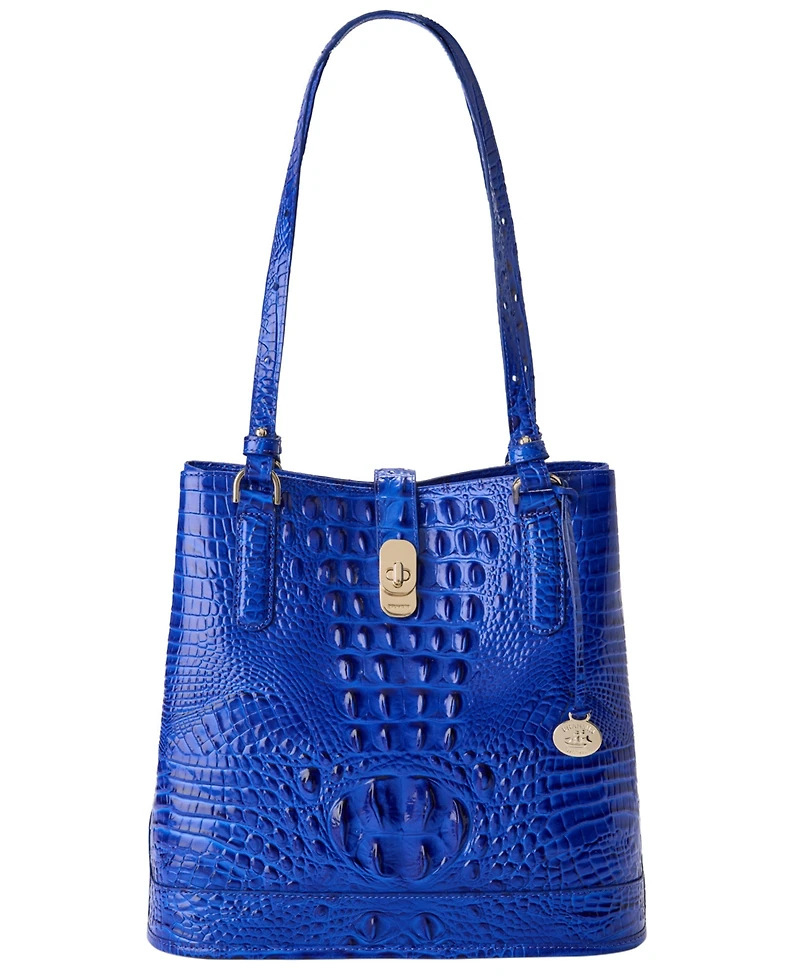Brahmin Fiora Melbourne Medium Leather Bucket Handbag