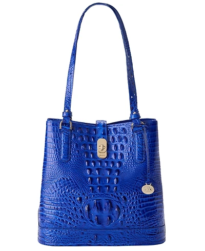 Brahmin Fiora Melbourne Medium Leather Bucket Handbag