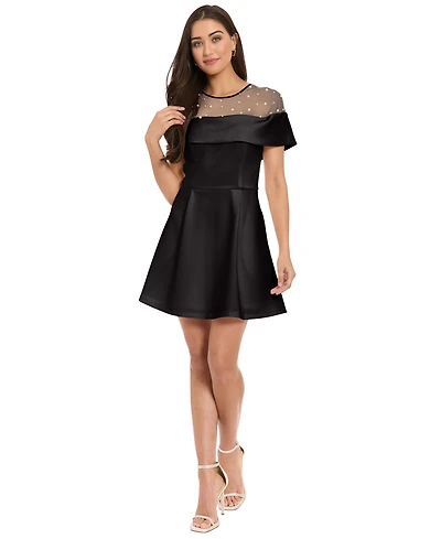 Ivy + Blu Women's Crewneck Stretch Dress