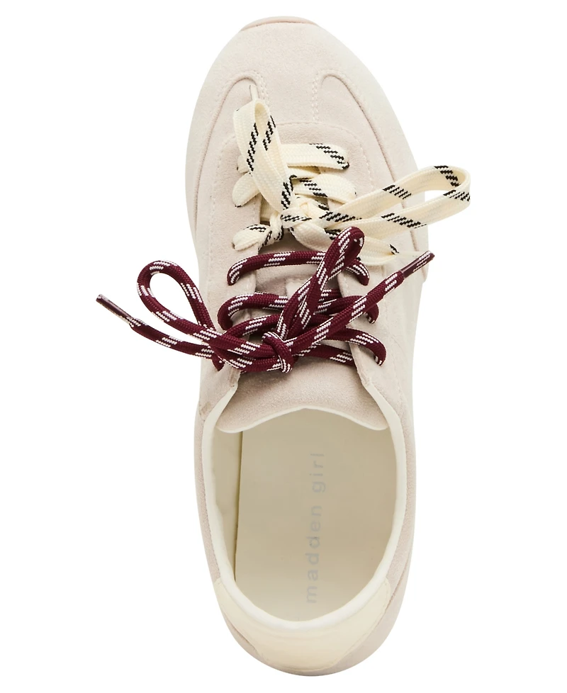 Madden Girl Women's Ripley Multi Lace Low-Profile Sneakers