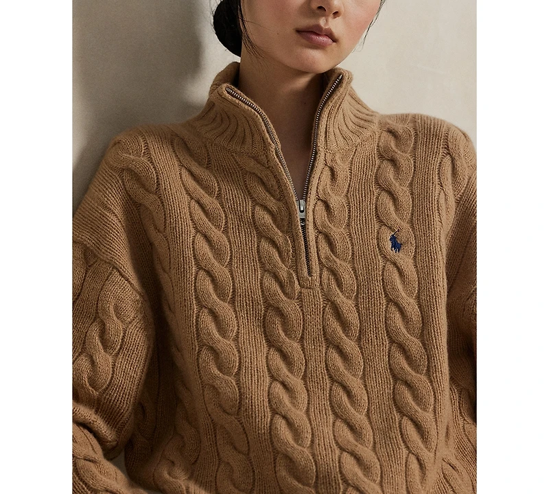 Polo Ralph Lauren Women's Wool Cashmere Long-Sleeve Sweater