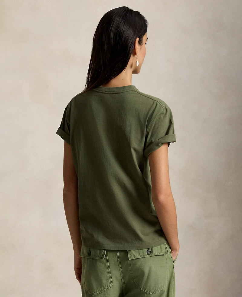 Polo Ralph Lauren Women's Vintage Cotton Jersey Crewneck T-Shirt