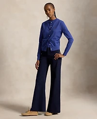 Polo Ralph Lauren Women's Crewneck Button-Up Cardigan Sweater