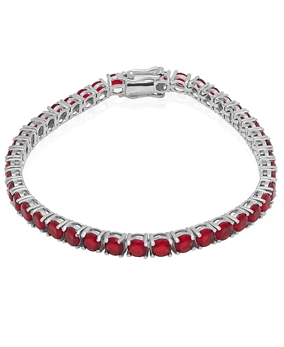 Macy's Lab Grown White Sapphire (14.28 ct. t.w.) Bracelet Sterling Silver (Also Available Ruby)