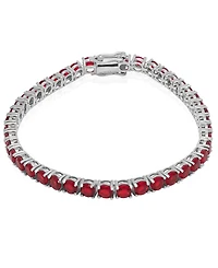 Macy's Lab Grown White Sapphire (14.28 ct. t.w.) Bracelet Sterling Silver (Also Available Ruby)