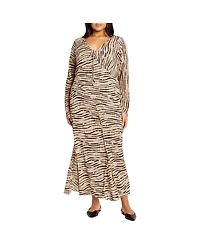 City Chic Women's Anthea Print Maxi Dress