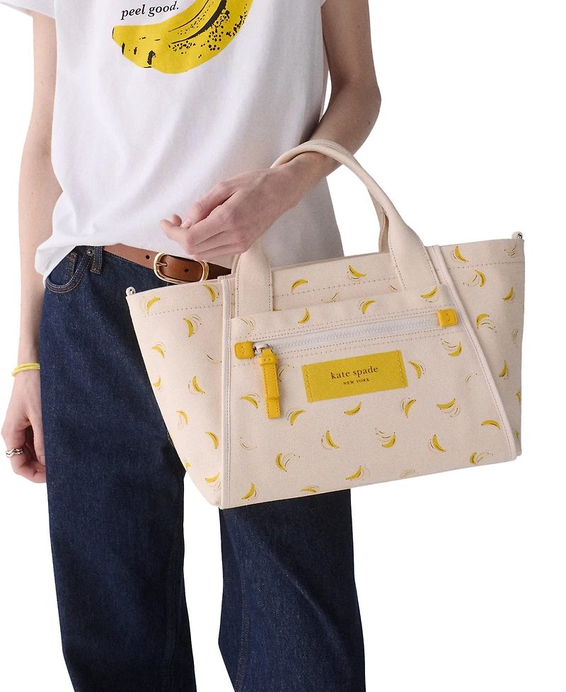 kate spade new york Dash Banana Canvas Extra-Large Tote Handbag