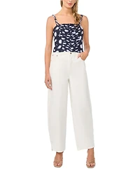1.state Women's Rayon-Blend Pin Tuck Tank Top