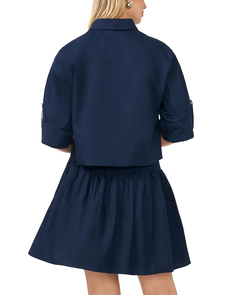 1.state Women's Cotton Mini Skirt