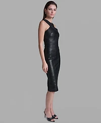Bcbg Women's Black Bandage Midi Dress