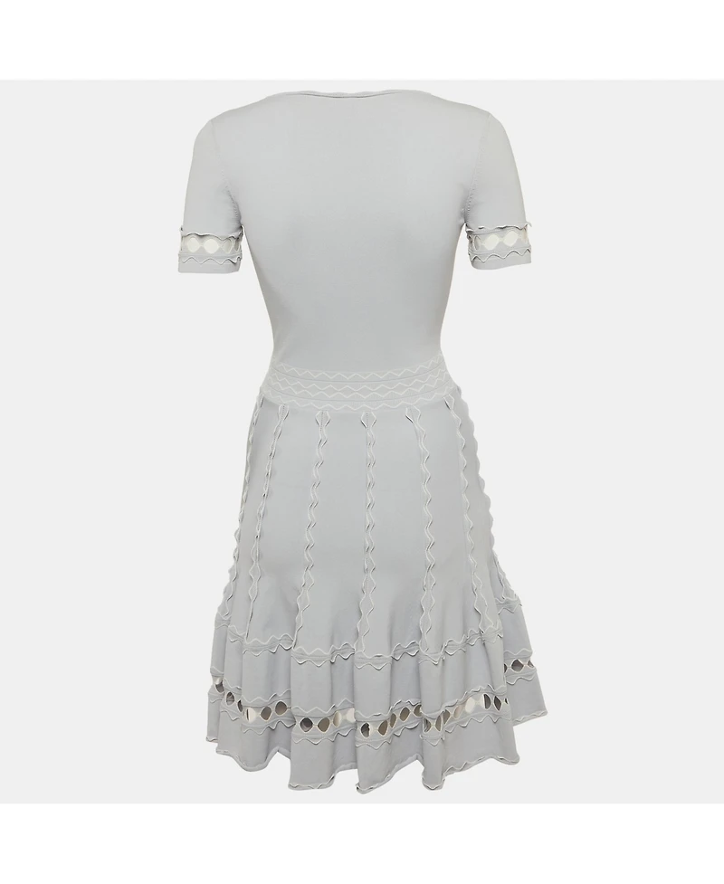 Pre-Owned Alexander Mcqueen Women's Stretch Knit Mini Dress